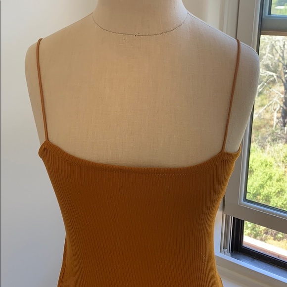 FashionNova Sailor Rob Midi Dress - Mustard Yellow - Picture 2 of 6